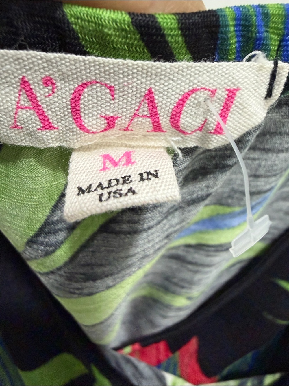 ☀️ a'gaci NWOT - Black Multi Tropical Slip Dress - Picture 6 of 6